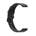 HUAWEI用 TalkBand B6用 バンド 交換バンド ファーウェイ用 TalkBand B6用 ベルト シリコン製 柔らかい 軽量 装着簡単 男女兼用(黒い)