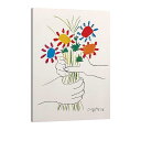 ピカソの花束 友情の花 アートパネル 絵画 ホームインテリア 壁掛け ソファ 部屋 おしゃれ 写真背景絵画 壁掛け絵画 木枠完成品 (30x40 CM, ピカソのポスター)