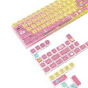 ゲーミングキーキャップ キートップ PBT 半透明 昇華印刷 熱昇華 120キー ピクセル フルキー対応 ASAプロファイル61/64/68/75/78/84/87/96/98/100/104/108キーボードに適用 Cherry MX/Gatero