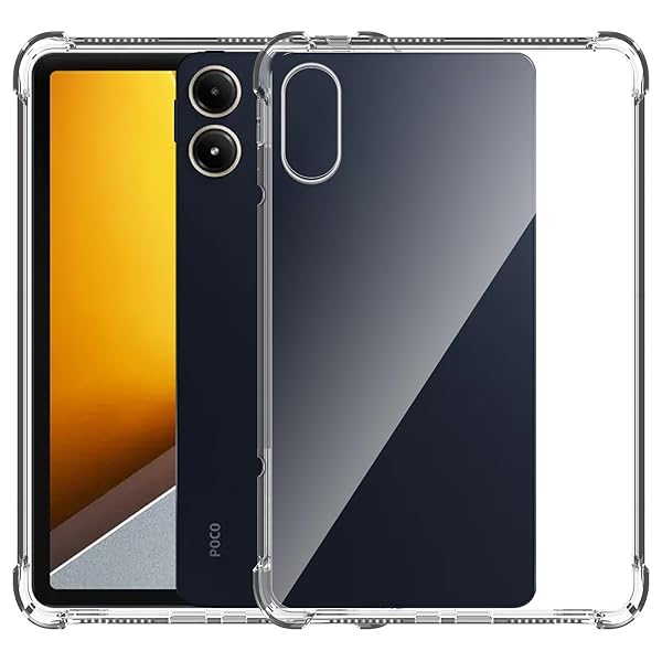 For Xiaomi POCO Pad/Redmi Pad Pro ケース Xiaomi POCO Pad/Redmi Pad Pro クリア ソフトカバー ストラップホール付 透明TPU レンズ保護 薄型 指紋防止 黄変防止 落下防止 安心保護