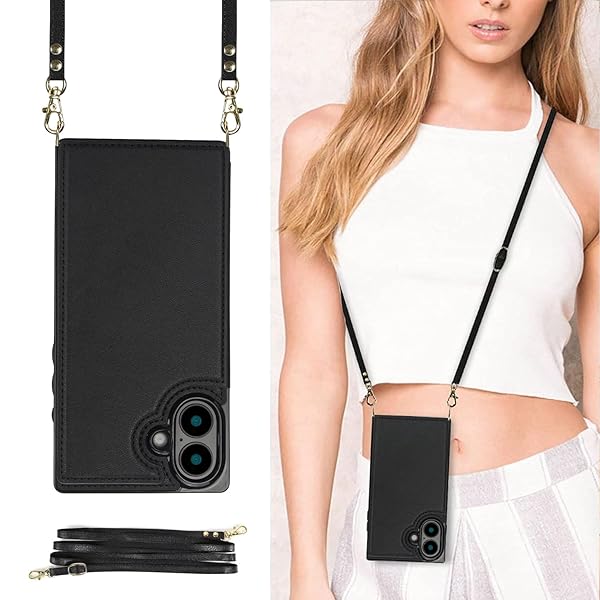 適用 iPhone 16 ケース ショルダー 人気 斜めがけ アイフォン 16 肩掛け カバー ストラップ いPhone16 ..