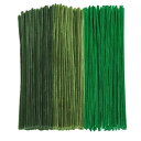 手芸モール 300本 カラーミックス カラーモール クラフトモール 工作モール 骨格モール アート DIY 飾り物 造形材料 手作り 手芸用品 (ミックスグリーン-3)