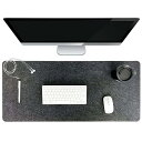 フェルトマウスパッド マウスパッド フェルトシート マウスパッド フェルトパッド 滑り止めボトム 大型 90×40cm 大型サイズ キーボードパッド オフィス用デスクマウスパッド (濃い灰色)
