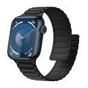 for Apple Watch バンド マグネット シリコン 49/45/44/42/41/40/38mm アップルウォッチ ベルト Series Ultra2/Ultra/9/8/7/6/SE/SE2/5/4/3/2/1 防水 蒸れない 通気性 汗