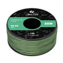 マイクロコード ロープ径1.18mm パラコード 50M巻 細引き 耐荷重45kg キャンプ クラフト等に適用 - フォレスト グリーン