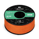 マイクロコード ロープ径1.18mm パラコード 50M巻 細引き 耐荷重45kg キャンプ クラフト等に適用 - オレンジ(2)