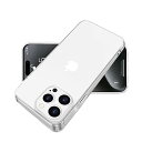 iPhone 15 Pro Max ケース クリア バンパー カバー アイフォン15ProMax 透明 スマホケース TPU 薄型 全面保護 耐衝撃 軽量 メッキ加工 ストラップホール付き 防止擦伤 滑り止め 落下防止 6.7インチ(透明)
