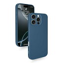 iPhone 16ProMax ケース シリコン 耐衝撃 カバー 軽量 薄型 柔軟 アイフォン16ProMax スマホケース レンズ保護 ワイヤレス充電 マット質感 指紋防止 擦り傷防止 落下防止 滑り止め ストラップホール付き (ブルー)