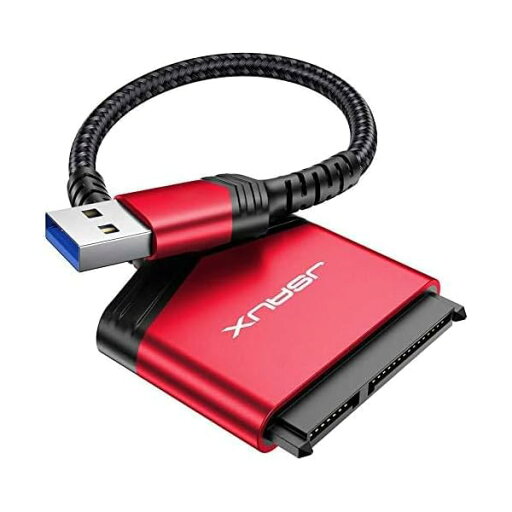 SATA–USB 変換アダプタ – 2.5インチSSD/HDD対応・USB 3.0・5Gbps高速転送 SATA3 ケーブル コンバーター 5Gbps 高速 (レッド) SATA–USB 変換アダプタ – 2.5インチSSD/HDD対応・USB 3.0・5Gbps高速転送 SATA3 ケーブル コンバーター 5Gbps 高速 (レッド)