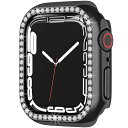 【2021新モデル】Apple Watch Series 8/7 45mm 専用ケース ラインストーン お洒落 傷防止 超簿軽量 PC材質 アップルウォッチ 7...