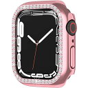 【2021新モデル】Apple Watch Series 8/7 41mm 専用ケース ラインストーン お洒落 傷防止 超簿軽量 PC材質 アップルウォッチ 7...