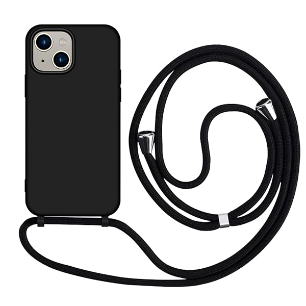iPhone 13 ケース シリコン 耐衝撃 衝撃吸収 tpu ソフト 肩掛け 斜めかけ 縄掛けケース アイフォン 13 ..