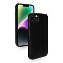 iPhone 14 ケース 耐衝撃 シリコン カバー 軽量 薄型 柔軟 アイフォン14 スマホケース マット質感 指紋防止 擦り傷防止 落下防止 滑り止め ストラップホール付き (ブラック)