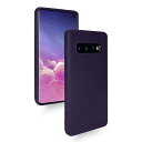 Galaxy S10ケース 耐衝撃 薄型 軽量 柔軟 SC-03L SCV41 カバー シリコン ギャラクシーS10 スマホケース マット質感 全面保護 指紋防止 落下防止 擦り傷防止 (パープル)