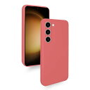 Galaxy S23 ケース 耐衝撃 薄型 軽量 柔軟 SC-51D SCG19 カバー シリコン ギャラクシーS23 スマホケース マット質感 全面保護 指紋防止 落下防止 擦り傷防止 (レッド)