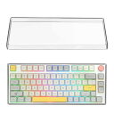 75% ノブ キーボード ダストカバー 透明アクリル キーパッドカバー 84キー コンピューターキーボード用 Keychron Q1 HE、 Q1 Max、 Q1 Pro、 EPOMAKER TH80 75% 対応 Glorious Gaming -