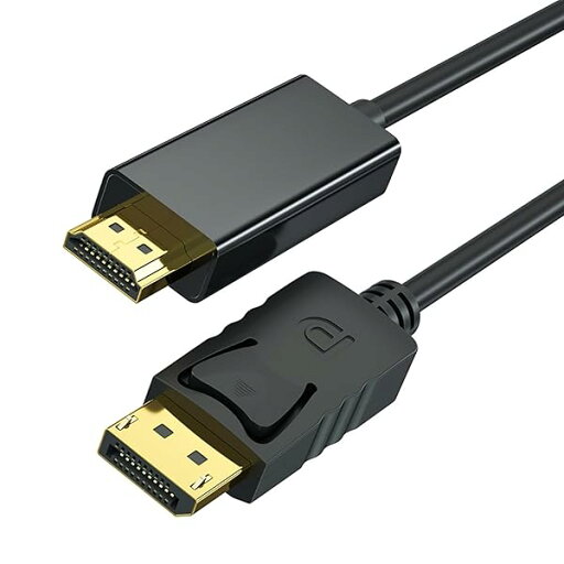 1.8 m DisplayPort(ディスプレイポート)-HDMIケーブル、最大4K@30Hzの解像度対応(雄、逆方向非対応)(黒) 1.8 m DisplayPort(ディスプレイポート)-HDMIケーブル、最大4K@30Hzの解像度対応(雄、逆方向非対応)(黒)
