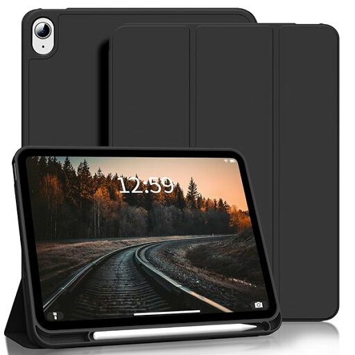 iPad 11世代 /10世代 ケース 11インチ 2025/10.9インチ 2022 ペンシルホルダー付き サポート Touch IDとオートスリープ機能対応 三つ折り スタンド ソフトTPU バック耐衝撃 軽量 カバー 対応 iPad A16 ケ iPad 11世代 /10世代 ケース 11インチ 2025/10.9インチ 2022 ペンシルホルダー付き サポート Touch IDとオートスリープ機能対応 三つ折り スタンド ソフトTPU バック耐衝撃 軽量 カバー 対応 iPad A16 ケ