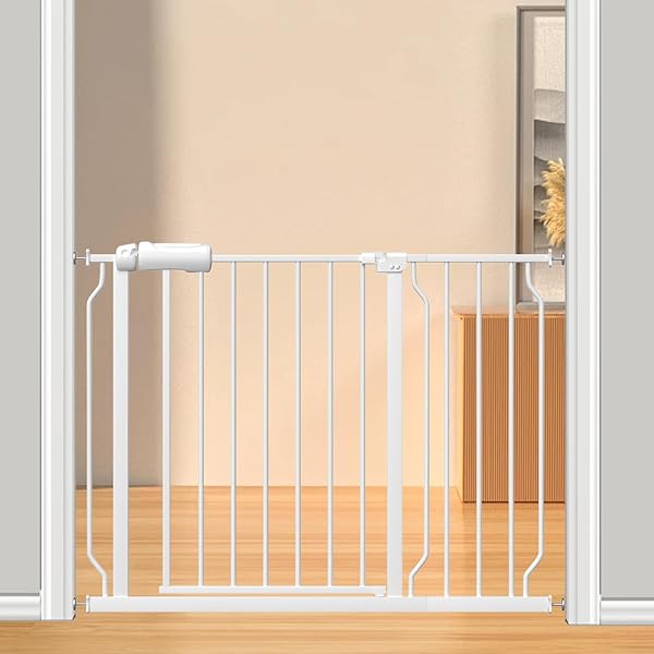 ベビーゲート ベビーフェンス 突っ張り式 取付幅98-110CM オートクローズ機能 おしゃれ ペットゲート セーフティー 安全ゲート 扉開閉式 ペット柵 育児用品