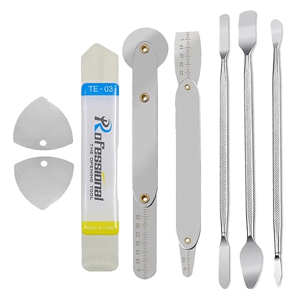 曲面分解ツール 8点セット 0.1mm 超薄 スパッジャー 分解工具キット 携帯電話 液晶モニター MacBook タブレットなどの修理キット 修理用