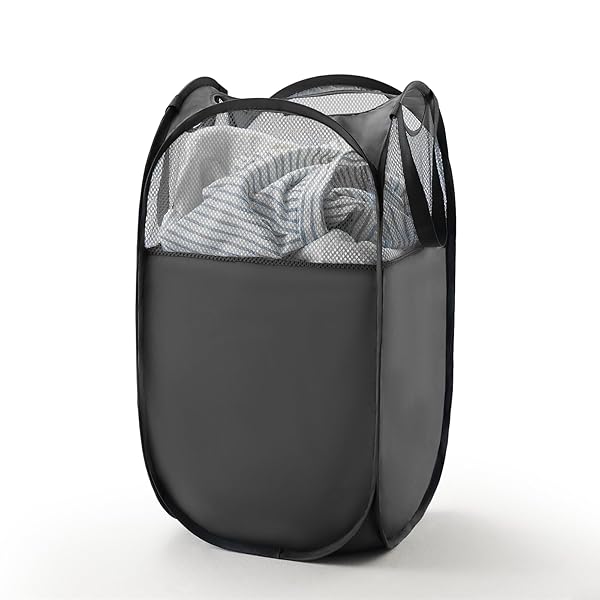 ランドリーバスケット 折りたたみ 洗濯かご 洗濯カゴ 大容量 71L メッシュ ポリエステル 省スペース 取..