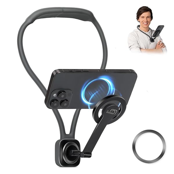 携帯電話ネックレスマウント MagSafe用 POVクイックリリース磁気マグネット 超強力磁気マグネット超軽..