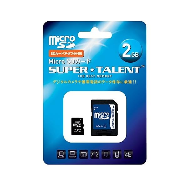 SuperTalent microSDカード 2GB ST02MSDA