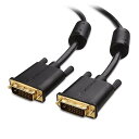 DVI ケーブル 3m DVI-D ケーブル 金メッキ端子 2K解像度 DVI-D デュアルリンクケーブル DVI-DVI オス オス ディスプレイケーブル