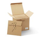 【50枚セット】CD クラフト紙製 坪量:250g/m2 紙ジャケット ハトメ紐付き サイズ:13x13cm (ブラウン)(2)