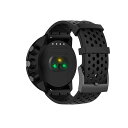 For Suunto 9 & Suunto 7 腕時計バンド 交換用 シリコンストラップ スポーツリストバンド メンズ レディース ブラック L (6~9インチ...