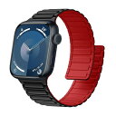for Apple Watch バンド マグネット シリコン 49mm/46mm/45mm/44mm/42mm/41mm/40mm プルウォッチ ベルト Series Ultra2/Ultra/10/9/8/7/6/SE/SE2/5/4 防水 蒸れな