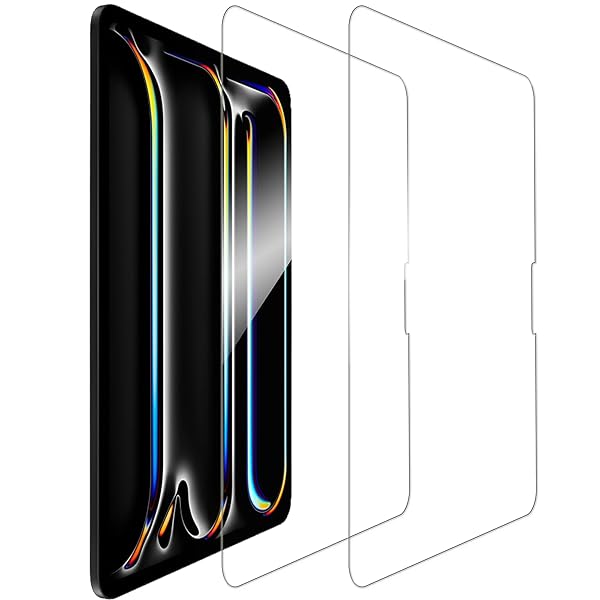 日本素材製 強化ガラス iPad Air 13インチ M3 2025 / iPad Pro 13 インチ M4 2024 / iPad Air 13インチ M2 2024 用 ガラスフィルム 強化ガラス カバー 保護フィルム 【2枚セット】