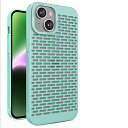 iPhone15Plus用の ケース 冷却ケース 保護 カバー 冷却 サポート ネッ 熱放散 ネットワーク ストラクチャー 熱放 (HRSR-15plus-lv)