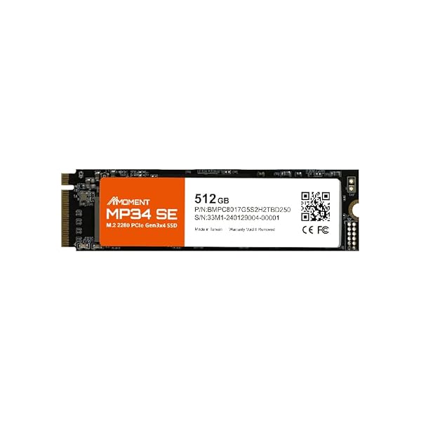 MP34 SE 512GB M.2 2280 PCIe Gen3x4 NVMe1.3 内蔵SSD (読込最大2100MB/s)
