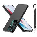 For Oppo Reno11 A ケース 高耐久性 耐衝撃 柔らかいTPU素材 マット質感 アジャスタブル・ランヤード付軽量 防水性 より良い滑り止め すり傷防止 ストラップホール Oppo Reno11 A 保護カバー(ブラック)