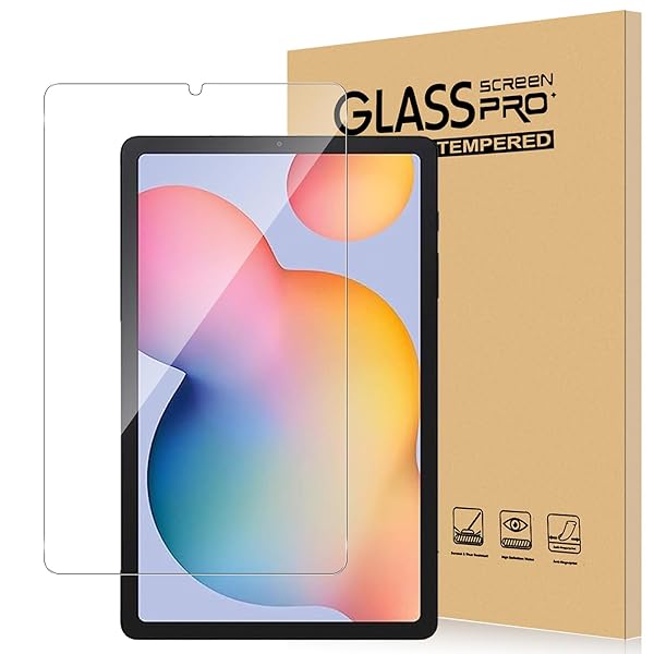 For Galaxy Tab S6 Lite / S6 Lite 2024 フィルム 強化ガラス 高透過率 高感度タッチ 硬度9H 指紋防止 気泡防止 撥水撥油 耐衝撃 貼り付け簡単 液晶保護 超薄飛散防止 Galaxy Tab S6 Lite 2
