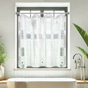 浴室窓カーテン シャワーカーテン 小窓 70cm丈 防寒 保温 冬夏 EVA材質 目隠し 防水 ミニ 短め 防カビ ユニットバス お風呂場 カフェカーテン チェック柄 リング付き 取付簡単