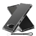 For Google Pixel 9a ケース 軽量 TPU アジャスタブル・ランヤード付耐衝撃 落下防止 耐摩耗性 防水性 指紋防止 より良い滑り止め すり傷防止 ストラップホール Google Pixel 9a 保護カバー(クリア)