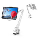 タブレット スタンド タブレット ホルダー ipad スタンド タブレット アーム スタンド スマホとタブレット両用 折りたたみ 360度調整 アーム式 iPa...