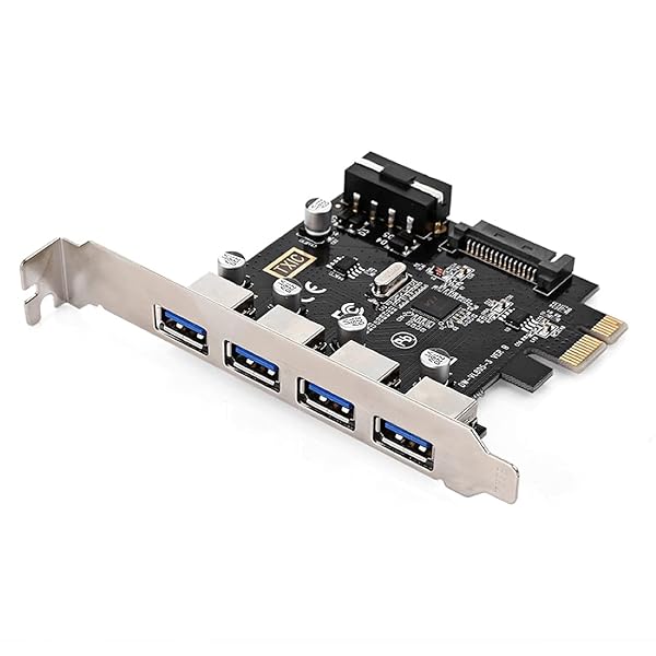 JSER 4ポートPCI Express拡張カードPCI - E to USB 3.0 Hubアダプタ5 Gbpsのマザーボード
