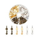 約108個/箱 3色 合金 接続金具 バチカン 18x10x5.5mm 貼付用 丸型 チャーム ラウンド ペンダント ベイル 接着型 アクセサリーパーツ ジュエ...