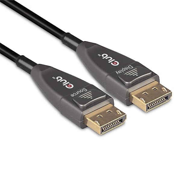 DisplayPort 1.4 アクティブ 光ケーブル Active Optical Cable 単方向 4K120Hz 8K60Hz オス/オス 20m (CAC-1079)