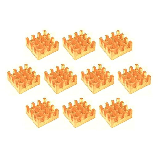 10mm 銅ヒートシンクキット 10mm x 10mm x 4mm+ 塗布済み 3M 8810 熱伝導性粘着テープ クーラーヒートシンクセット VRM ICチップ冷却用 (10x10x4mm 銅) 10mm 銅ヒートシンクキット 10mm x 10mm x 4mm+ 塗布済み 3M 8810 熱伝導性粘着テープ クーラーヒートシンクセット VRM ICチップ冷却用 (10x10x4mm 銅)