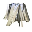 ニッケルメッキ ニッケルメッキ鋼帯 0.1*5*100mmリチウム電池接続部品18650 スポット溶接 ニッケルメッキストリップ バッテリーアクセサリー DIYニッケルシート (100枚)(4)