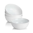 丼 食器 4個セット サラダボウル 600ml ラーメンどんぶり スープボウル どんぶり ホワイト 直径15cm 電子レンジ・食洗機対応
