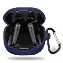 For Anker Soundcore Liberty 4 NC ケース シリコンケース 収納カバー保護ケース 耐衝撃性 落下防止保護 着脱簡単 男女兼用 装着充電可能 防水 防塵 軽量(ブルー)