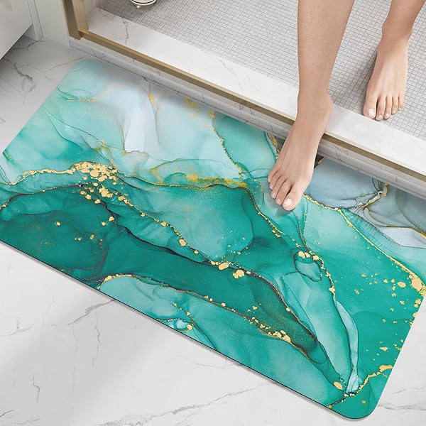 お風呂マット おしゃれ バスマット 吸水 速乾 洗える 滑り止め 安心 ソフト 足拭きマット お手入れ簡単..