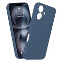 iphone16 Plus ケース シリコ 耐衝撃 いphone16Plus スマホケース ストラップホール付き 人気 可愛い カバー (ブルー)