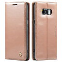 Samsung Galaxy S8 Plus ケース 手帳型 PU 高級レザー マグネット カード収納 全面保護 薄型 耐衝撃 横置き Qi充電対応 おしゃれ ...