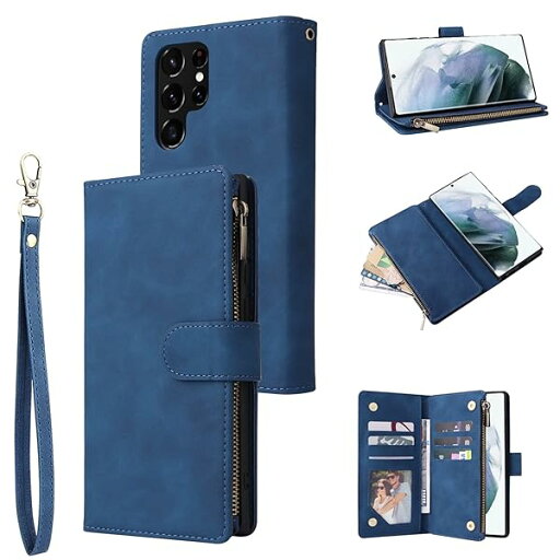 Samsung Galaxy S23 Ultra 5G ケース ギャラクシーS23 Ultra 用 ケース 財布型 手帳型 レザー 6枚カード入れ 便利 実用 ファスナー 保護ケース ストラップ付き 落下防止 ベルト式 ポーチ型 軽量 耐汚れ 耐衝撃 Samsung Galaxy S23 Ultra 5G ケース ギャラクシーS23 Ultra 用 ケース 財布型 手帳型 レザー 6枚カード入れ 便利 実用 ファスナー 保護ケース ストラップ付き 落下防止 ベルト式 ポーチ型 軽量 耐汚れ 耐衝撃